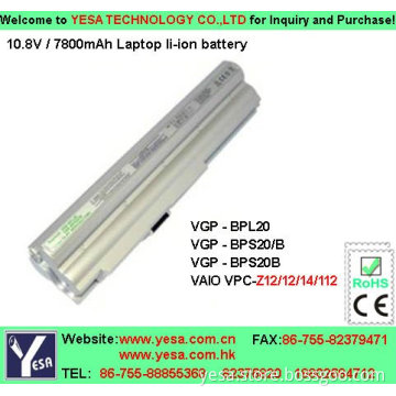 battery Laptop for SONY VGP BP200